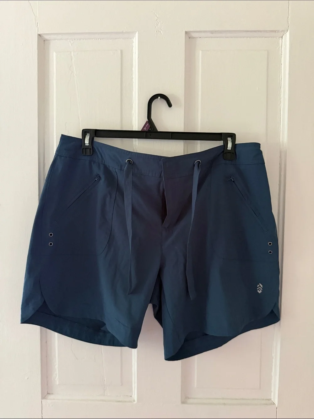 Free Country Navy Drawstring Athletic Shorts